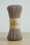 7mm cotton braided cord in latte