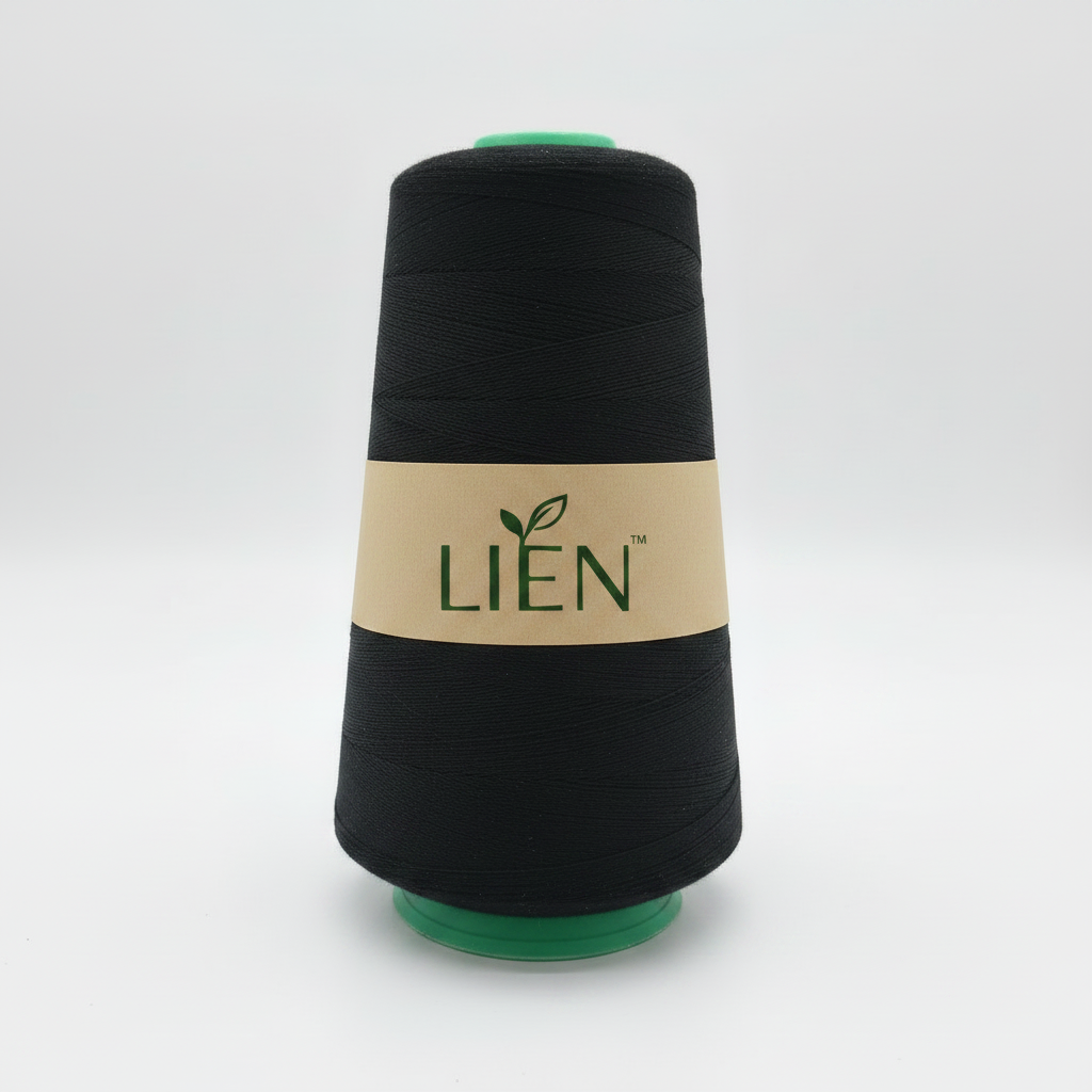 Sewing thread for cotton cord in black