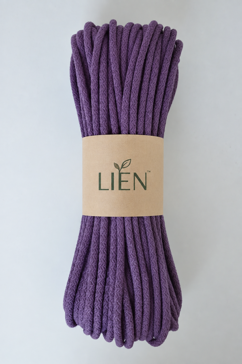 Single violet LIEN braided cord bundle